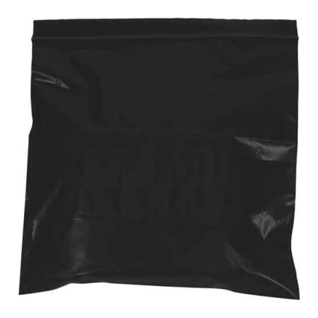Box Packaging Reclosable Poly Bags, 3"W x 3"L, 2 Mil, Black, 1000/Pack PB3540BK